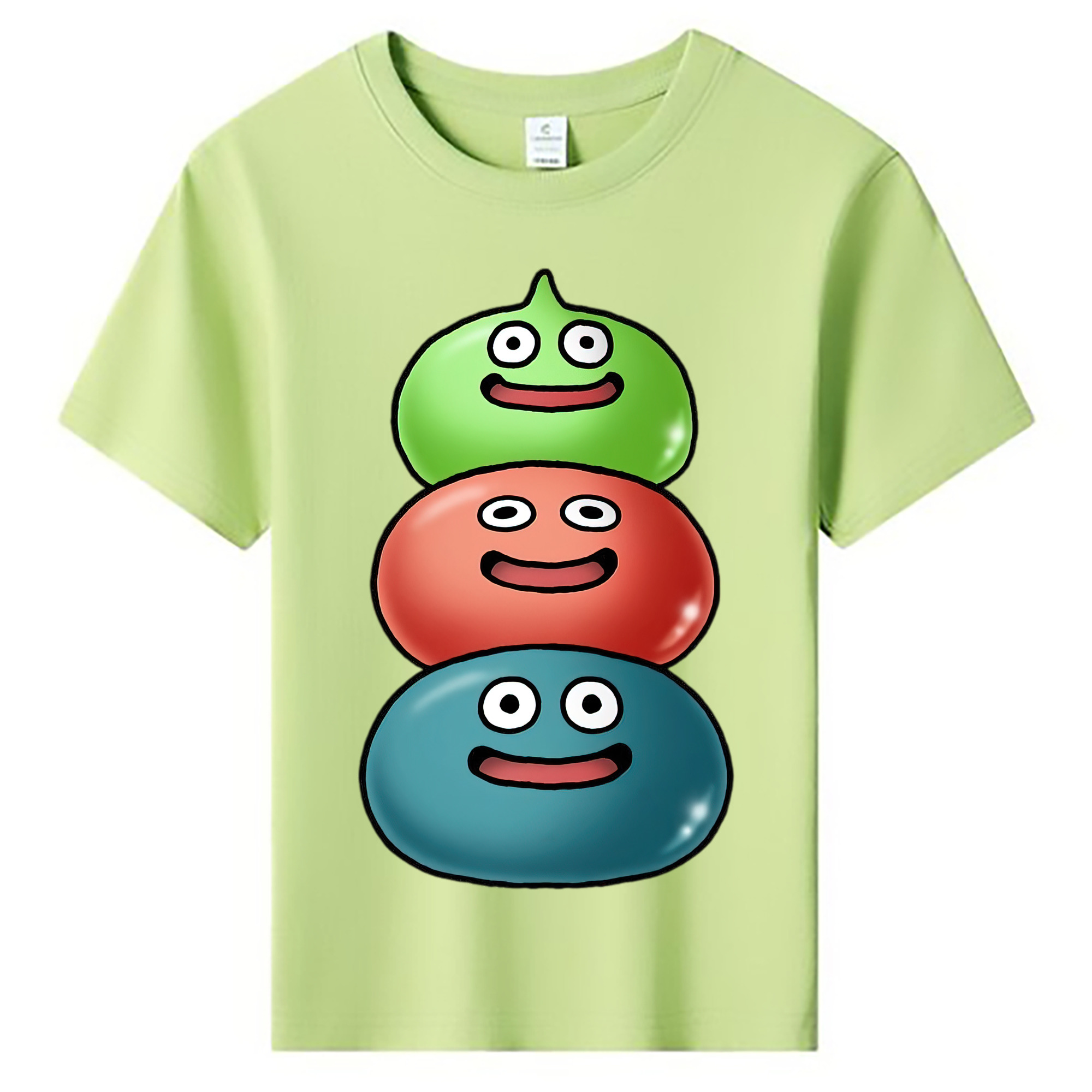 （画像用） ドラゴンクエスト Doragon Kuesuto Dragon Quest 綿100％キッズTシャツ（フロントプリント）
